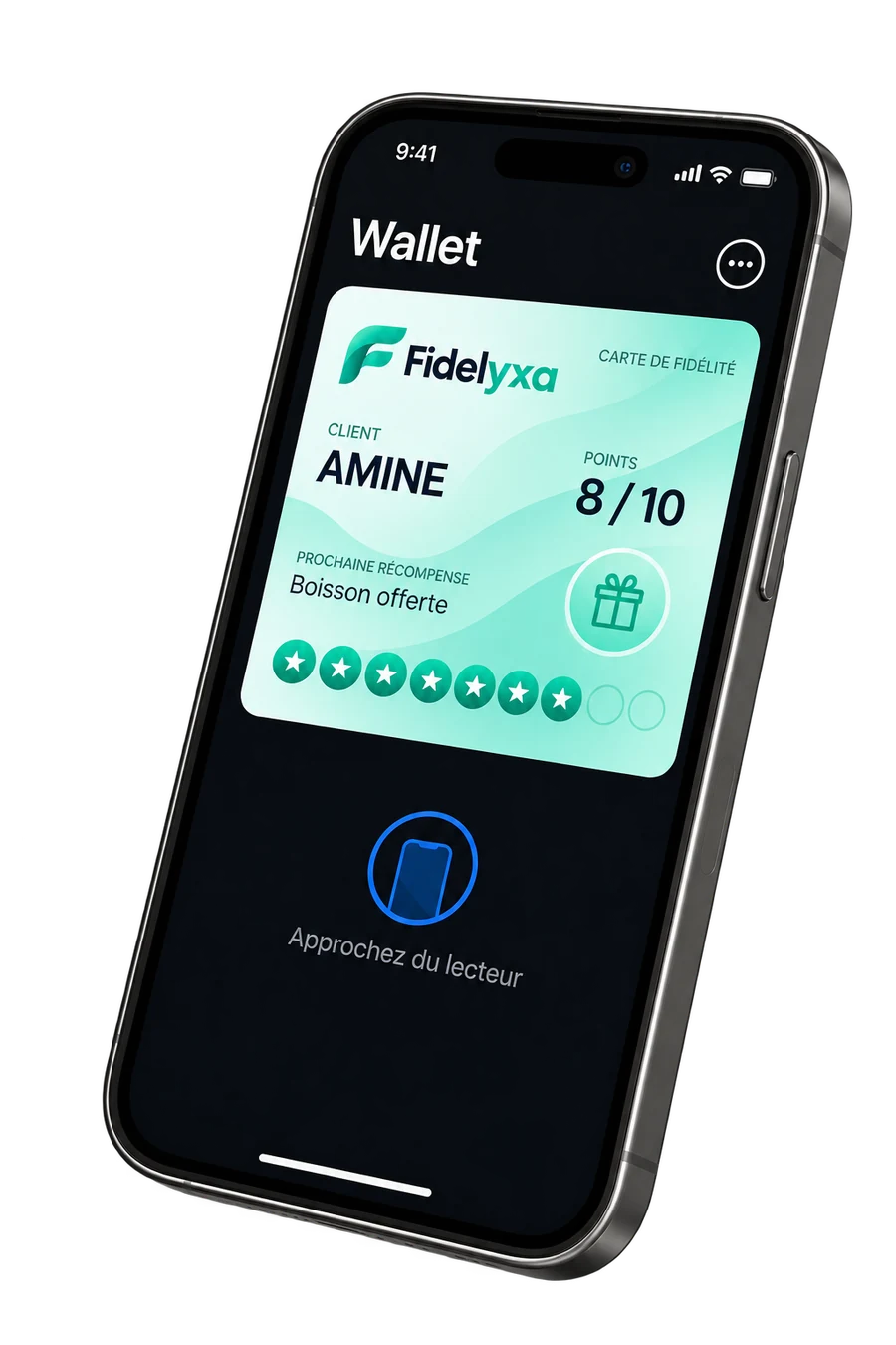 Carte de fidélité Fidelyxa dans Apple Wallet ou Google Wallet